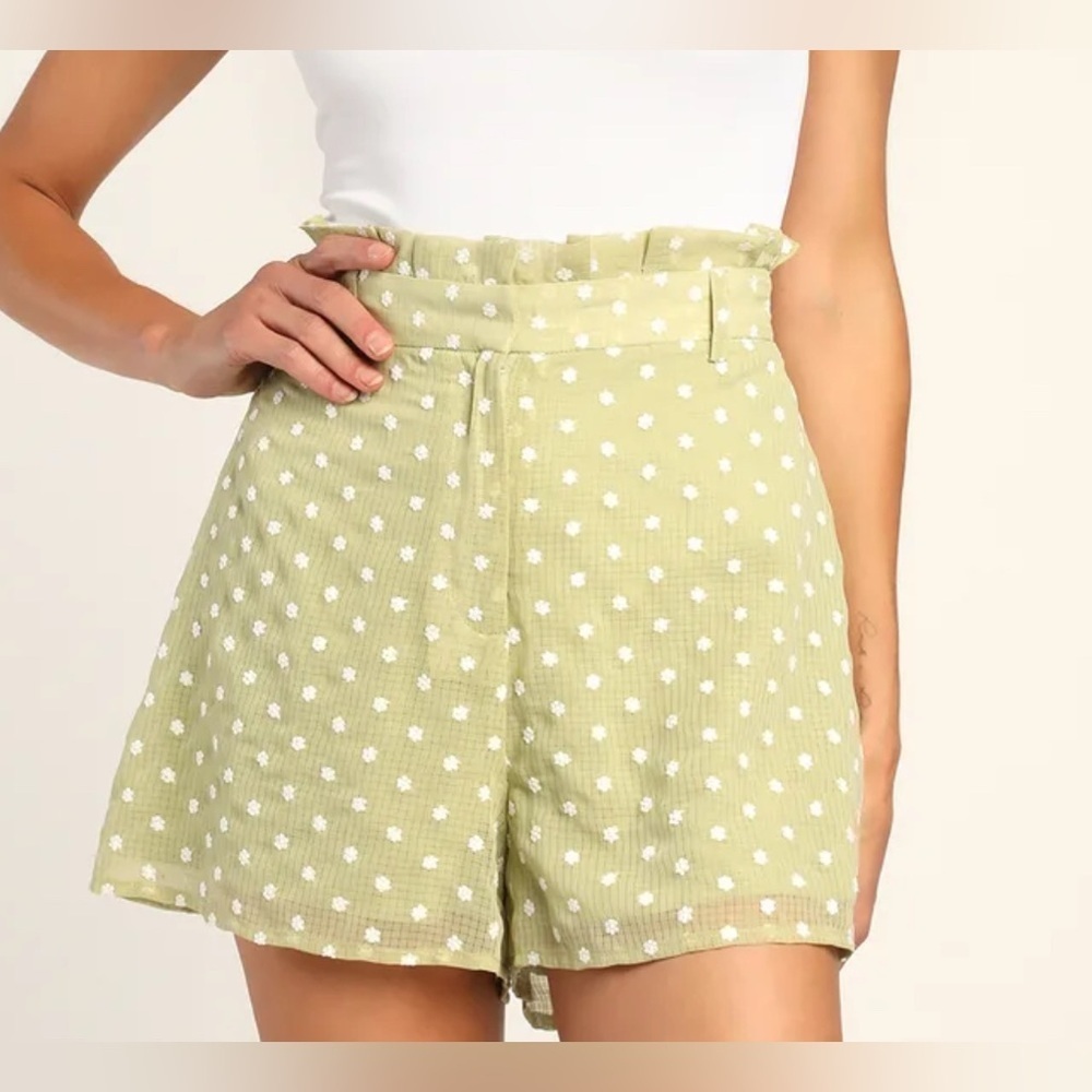 Lulus NWT daisy paper bag shorts, XS